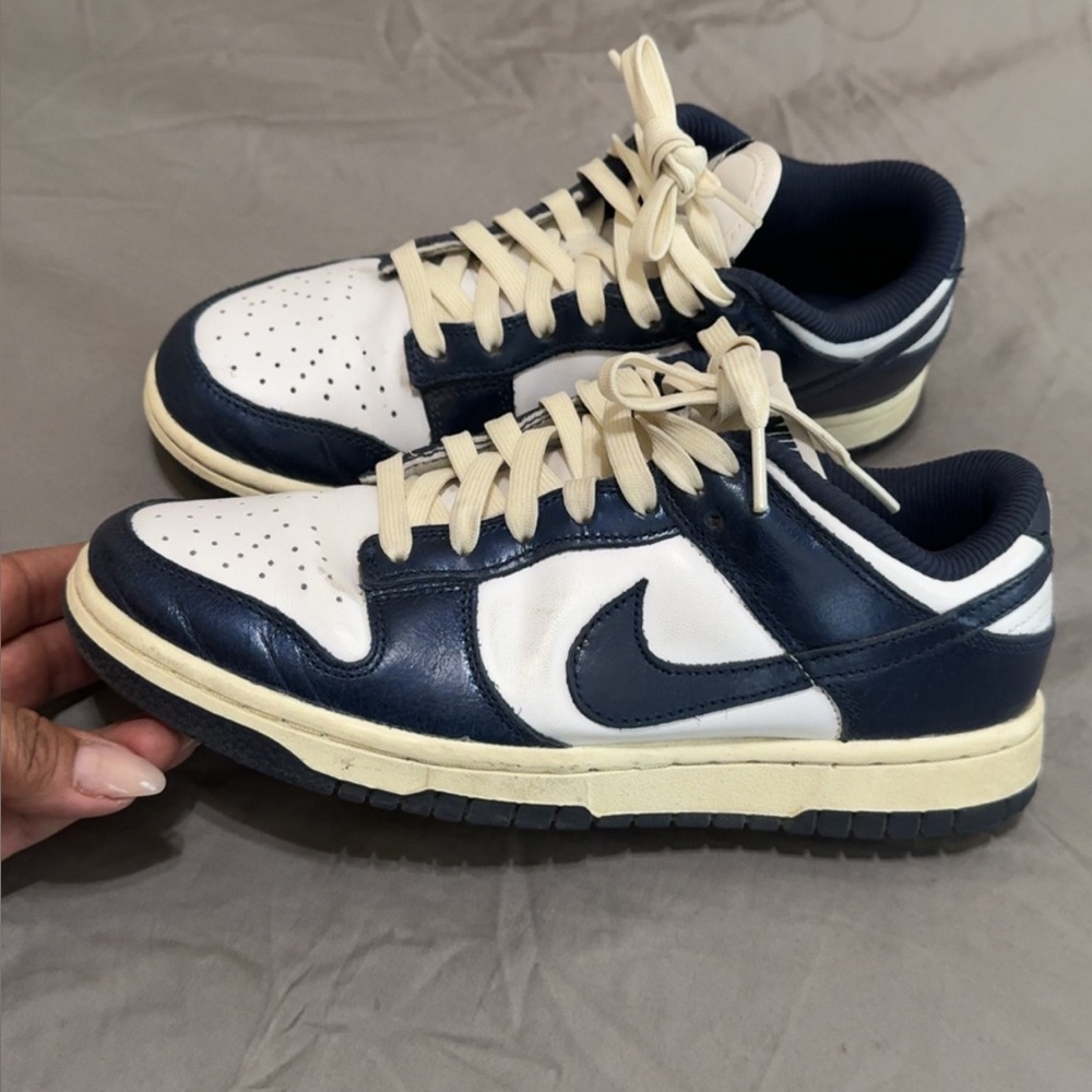 Nike Women's Navy and White Sneakers